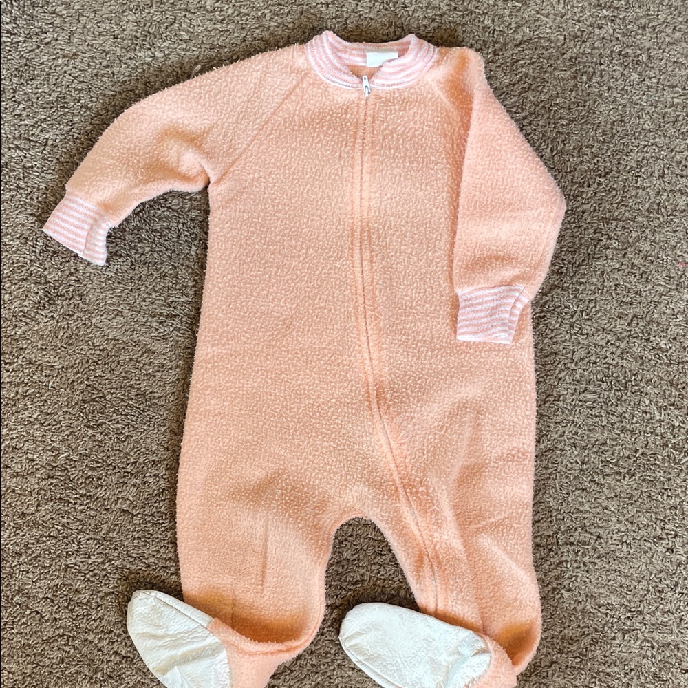 Vintage fleece Cozy Pink Kids One Piece